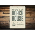 thumbnail image 1 of Seaside Beach House Novelty Sign, Metal Wall Decor - 10x14 inches, 1 of 4