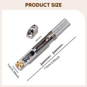 LeeQinersw Headless Guitar Bridge Split Tailpiece Practical Hardware Easy Assembly Supplies Silver