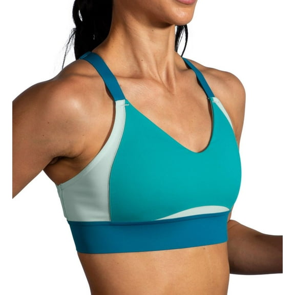 Women's Brooks 350082 Drive Interlace Sports Bra (Nile/Lagoon/Mint 38A/B)