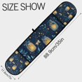 thumbnail image 3 of Yayeee Double Oven Mitt Kitchen Heat Resistant Baking 35" x7" Quilted Glove, Blue Fireflies Pattern, 3 of 6