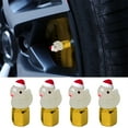 thumbnail image 3 of 4PCS Universal Auto Tire Valve Stem Caps, Glow in The Dark Cute Duck Valve Caps for Cars, Motorcycles, Trucks, and Bicycles (Gold), 3 of 9