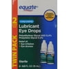 Equate Long Lasting Lubricant Eye Drops, Moisturizing, 0.5 oz, 2 Pk