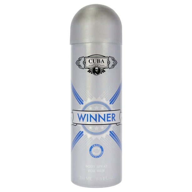 Cuba Winner de Cuba para hombres - Spray corporal de 6.6 oz