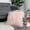 Pink, variant on PiccoCasa Shaggy Faux Fur Throw Pillow Cover, 18"x18" Cushion Cover Cases for Sofa Couch Snow White