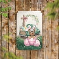 thumbnail image 2 of Easter Egg Yorkshire Terrier Bunny Ear Welcome Spring Truck Vertical Metal Aluminum Sign Yorkie Dog Lover Gifts Wall Art Home Decor - 12002, 2 of 5