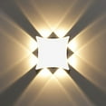 thumbnail image 1 of Aplique de pared LED moderno de 8W Lámpara de pared impermeable IP65 Lámpara de pared LED de aluminio para interiores y exteriores para baño Sala de estar Dormitorio Pasillo Escalera Entrada Porche - 3000k Blanco brillar Electrónica, 1 of 5
