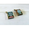 thumbnail image 2 of U8MO Miniature Book Charms Set Tiny Book Charms Library Charms Librarian Charms 2pcs, 2 of 3
