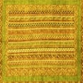 thumbnail image 1 of Ahgly Company Indoor Square Abstract Yellow Modern Area Rugs, 8' Square, 1 of 4