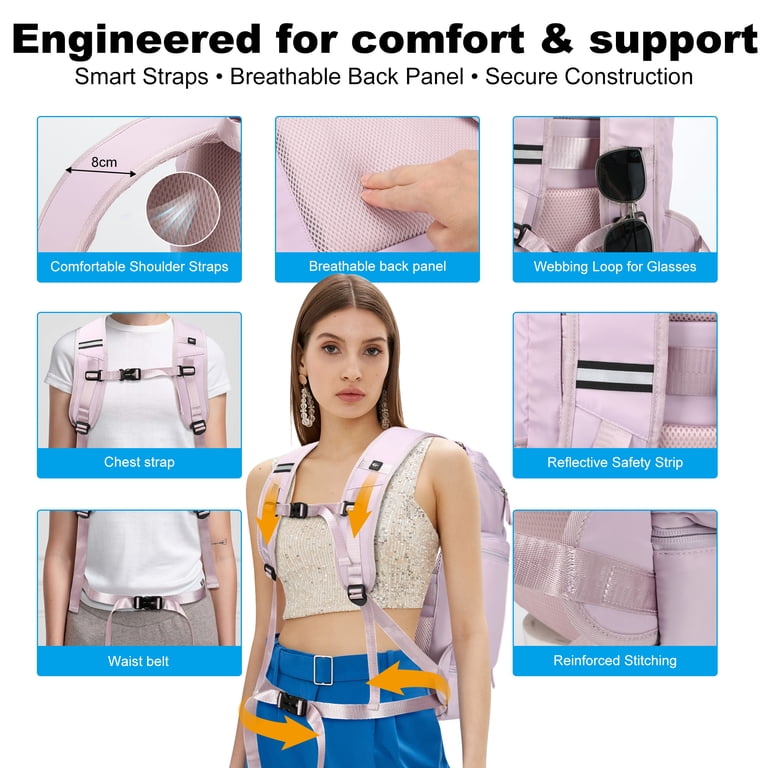 17 inch laptop backpack with hip belt Luka For short tripsand light packersa max Looking for personal item backpack