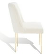 thumbnail image 6 of SAFAVIEH Couture Nolita Contemporary Velvet Solid Dining Side Chair, Cream, 6 of 13