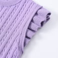 thumbnail image 4 of Huowey Toddler Boys Girls Ruffles Vest Sweater Sleeveless Warm Knitted Pullover Knitwear Tops, 4 of 5