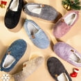thumbnail image 6 of DualTop Women's Soft Curly Comfy Full Slippers Memory Foam Lightweight House Shoes Cozy Warm Loafer with Polar Fleece Lining, 6 of 6
