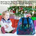 thumbnail image 2 of 4pcs colorful mesh beach tote bag, mesh drawstring shopping bag suitable for gifts, toys, groceries and laundry, 2 of 7