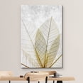 thumbnail image 3 of wall26 Canvas Print Wall Art Gold Transparent Detail Forest Leaf Collage Nature Wilderness Illustrations Modern Art Bohemian Scenic Relax/Calm Multicolor for Living Room, Bedroom, Office - 16"x2, 3 of 7