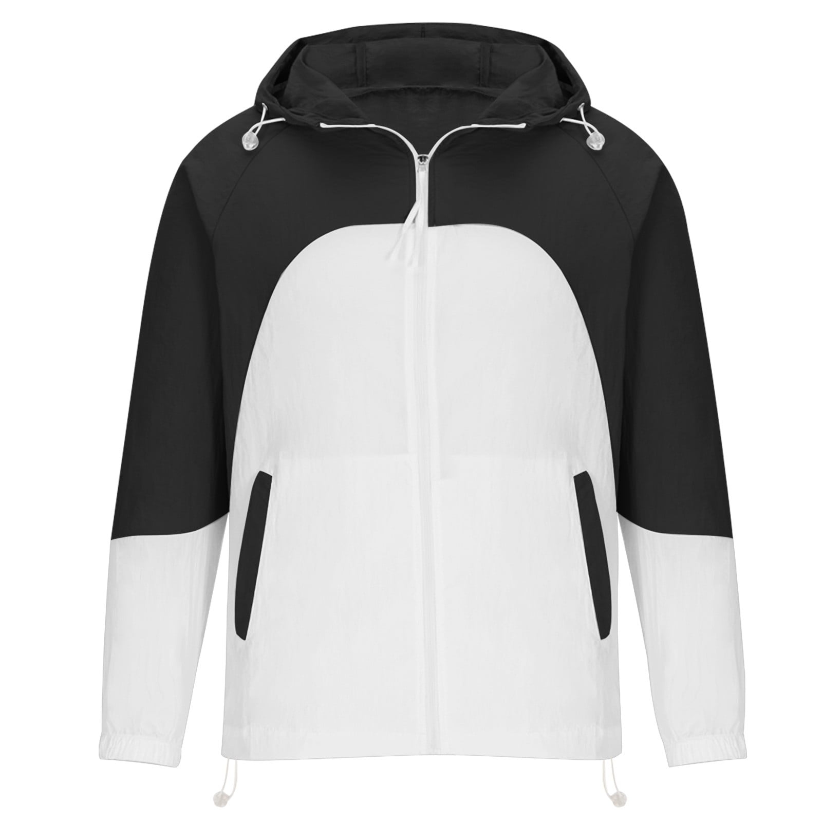 YLSDY 50% off! Men's Color-Blocking Hooded Windbreaker