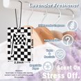 thumbnail image 3 of Black checkered red racing car air freshener set of 3, boy hanging air freshener decoration, teenager game room closet, racing scent fragrance card gift, men's drawer, 3 of 5