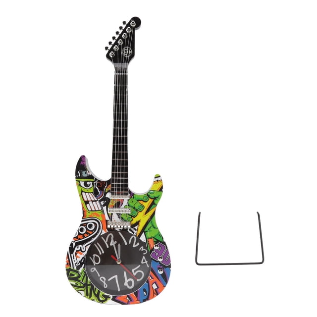 Reloj De Pared De Guitarra, Reloj De Pared Decorativo De Guitarra Precisa De Tiempo De Simulación Para El Hogar Para El Dormitorio ANGGREK Otros