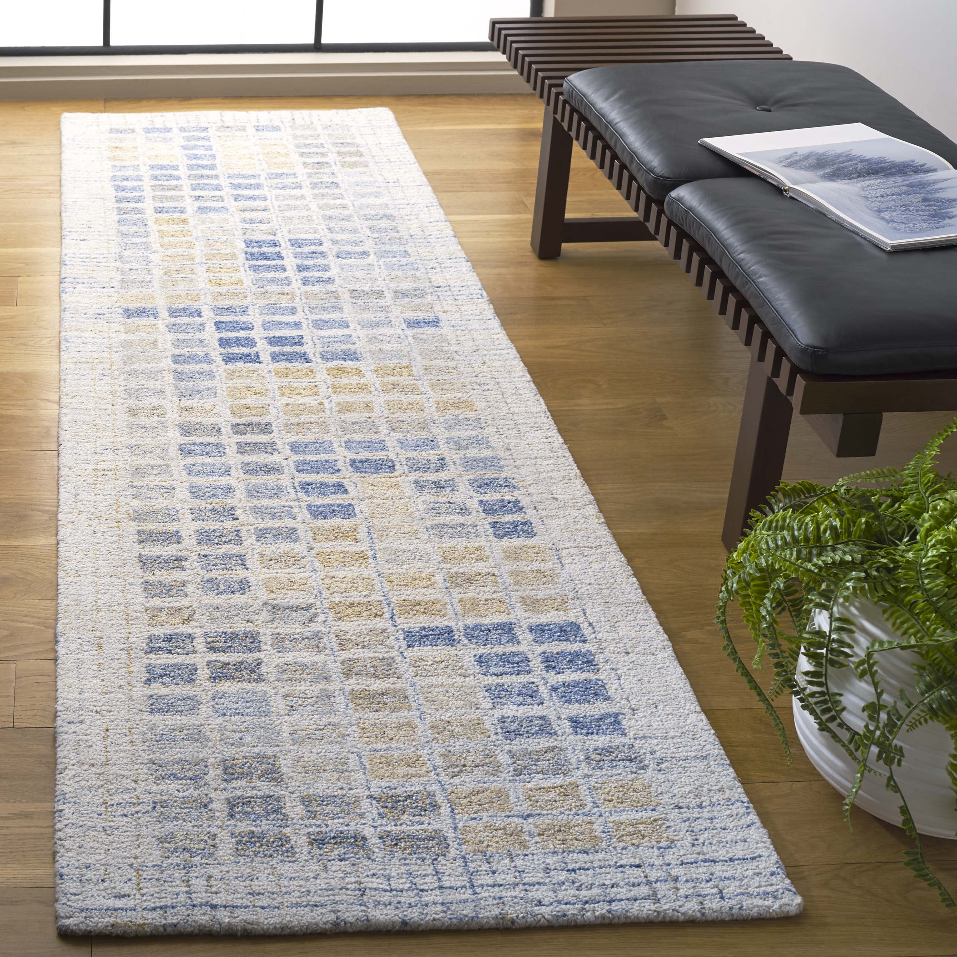 SAFAVIEH Renewal Barrfind Geometric Runner Rug, Beige/Gray, 2'3" x 8'