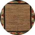 thumbnail image 1 of Ahgly Company Indoor Round Abstract Red Oriental Area Rugs, 7' Round, 1 of 6