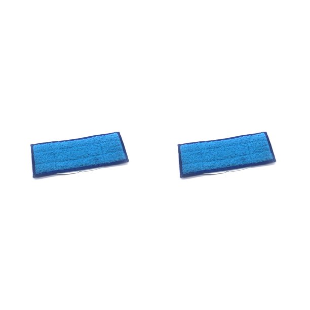 Advancent Almohadilla de trapeador de microfibra, portátil, lavable, húmedo, seco, húmedo, para trapear, interior, casa, hotel, almohadillas Azul 7x18cm 2Conjunto