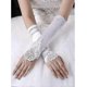 thumbnail image 1 of Guantes largos de boda Zehory, guantes de ópera estilo años 20, guantes de encaje sin dedos hasta el codo para mujeres y niñas (blanco)., 1 of 2