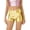Gold, variant on Womens Shiny Rave Dance Booty Shorts High Waist Metallic Mini Hot Pants Yoga Dance Bottoms Gold L