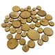 thumbnail image 1 of 50 piezas de rodajas de madera de árbol natural para decoración de bodas, Navidad y hogar., 1 of 4