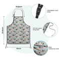 thumbnail image 7 of Pug and Love Heart Kids Aprons for Girls and Boys,Adjustable Neck Strap Toddler Aprons for Kids Cooking Baking, 7 of 7