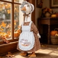 thumbnail image 6 of Lzobxe Thanksgiving Porch Goose Clothes for 23" Geese Statue, Fall Harvest Themed Garden Goose Costume Set with Hat for Entryway Front Door Back Yard, 6 of 8