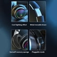 thumbnail image 4 of Baeitkot Bluetooth 5.0 Subwoofer Head-Mounted Foldable Headphones - Built-in Mic Wireless Call Folding Stereo Noise Cancellation Over Ear Soft Earmuffs Headset Bluetooth Headphones, 4 of 9