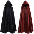 thumbnail image 2 of Medieval Cloak Cloak Wizard Robe Death Cosplay Costume S-2xl, 2 of 5