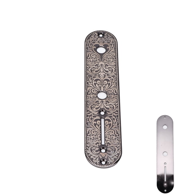 Electric Guitar Control Plate Guitar Control Plate Accessory Plate Metal Carved Telecaster Electric Guitar Control Plate