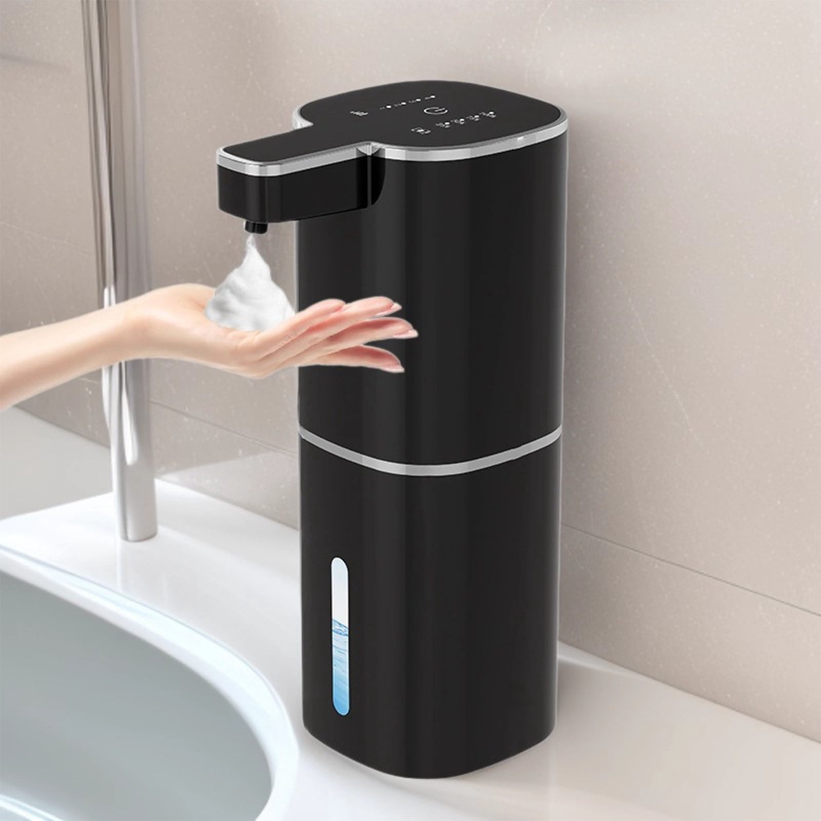 Bathroom Soap Dispenser Countertops 420ml Soap Dispenser Automatic Induction Foam Hand Washer Enduring