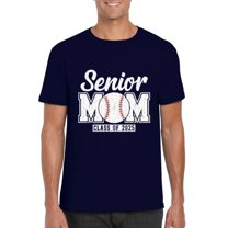 Senior Baseball Mom Class of 2025 Proud Game Day Parent Spirit T-Shirt, for men & women, up to size 5XL