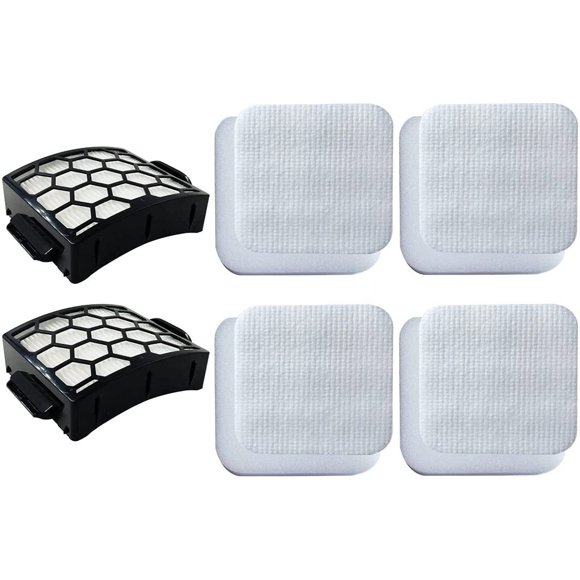 MesaSe Filter  for Shark Rotator Navigator Lift-Away ADV DuoClean PowerFins Upright Vacuum LA502  LA322  LA301  LA300  Part XFFK320  XHF320  4 Foam  4 Felt  2 HEPA