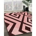 thumbnail image 3 of Ahgly Company Machine Washable Indoor Rectangle Transitional Pastel Pink Area Rugs, 3' x 5', 3 of 7
