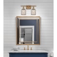 thumbnail image 3 of 516-2W-BB-G559-5ME Innovations Lighting Bridal Veil - 2 Light Bath Vanity-10 Inch Tall and 15 Inch Wide-Brushed Brass Finish-Mercury Glass Color, 3 of 3
