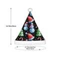 thumbnail image 3 of Fuzoiu Disco Mirror Ball Snowman Print Santa Hat Christmas Hat for kids,Santa Hats with Pompom, Unisex Xmas Holiday Hat for Christmas New Year Festive Party Supplies, 3 of 6