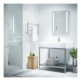 thumbnail image 5 of Passion Series 24 in. x 70 in. H Hinged Frameless Shower Door in Chrome with Tsunami Guard Tempered Glass and Handle, 5 of 11
