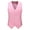 Pink, variant on Men's Suit Vests Casual formal Dress Vest Business Slim Fit Waistcoat Vest with 3 Real Pockets for Suits Tuxedo Pink 12(XXXL)