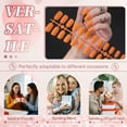 thumbnail image 7 of RAGUPEL 24Pcs Glue on Nails for Women,Orange Extra Short Press on Nails,Matte Finish Presson Nails for Women,Full Cover Nail Tips for Daily Life,Style1, 7 of 7