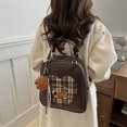 thumbnail image 3 of 2025 Nuevo modelo de moda, bolso de mano para mujer multiusos, mochila de viaje retro con bordado de perro y cuadros., 3 of 10