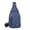 Blue, variant on Womens Crossbody Purse Unisex Cloth Chest Crossbody Shoulder Bag, Built-In Headphone Jack & Charging Port For Outdoor Casual Daily Wear
