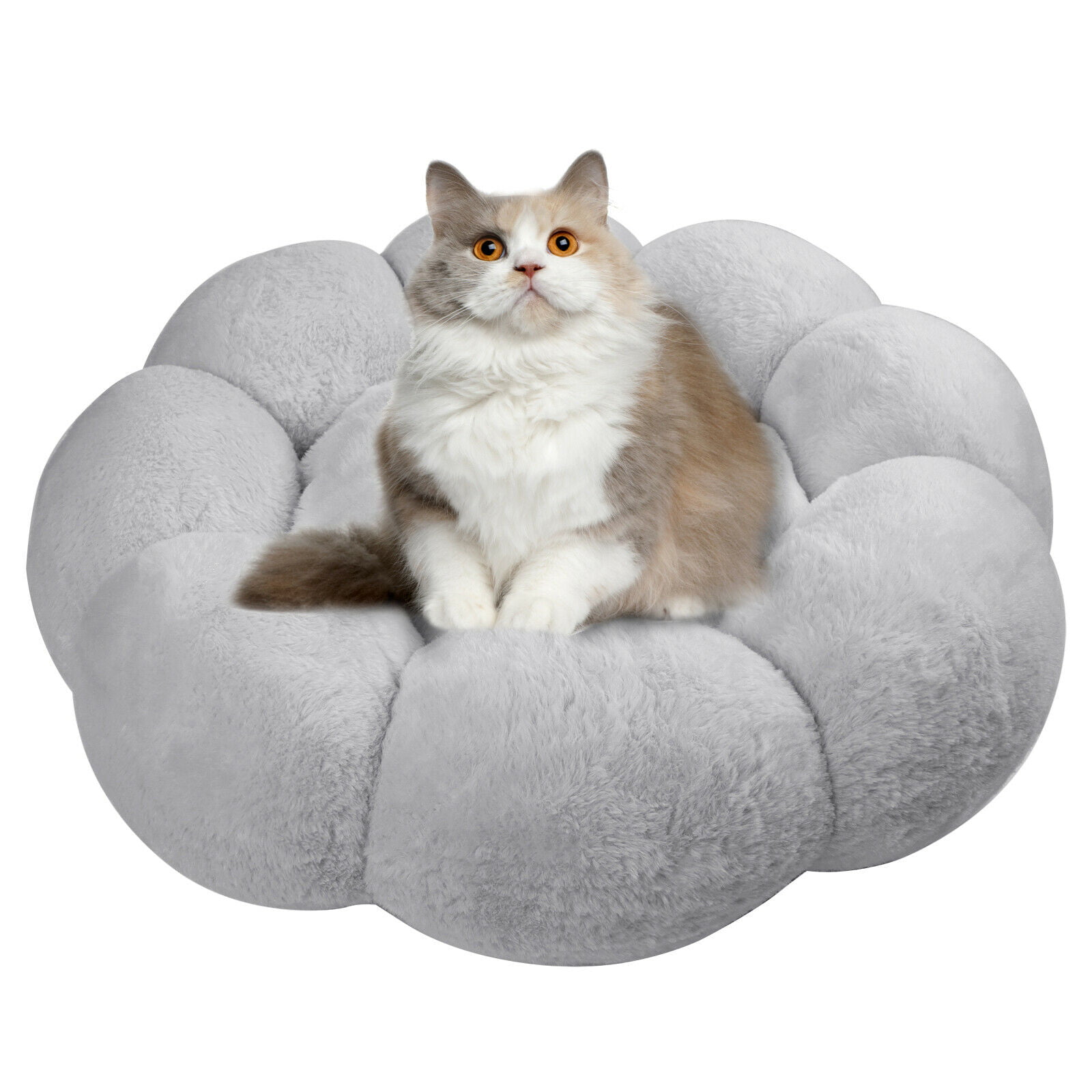 Soft Pet Bed ZEBRA PRINT Dog Cat Puppy Kitten Soft Fleece 3 Sizes Pink or Grey 