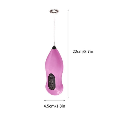 

TFDZ Mixer Electric Handheld Hand Mixer Electric Milk Frother Handheld Foam Maker For Lattes Whisk Drink Mixer Pink