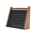 thumbnail image 2 of fenteer Rings Display Stand Tray Wood Earrings Studs Storage Holder for Rings Retail Black, 2 of 8