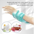 thumbnail image 6 of EvridWear Exfoliating Dual Texture Bath Gloves for Shower, Spa, Massage and Body Scrubs, Dead Skin Cell Remover (1 Pair Angel Blue Heavy Glove), 6 of 7