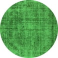 thumbnail image 1 of Ahgly Company Indoor Round Oriental Green Industrial Area Rugs, 5' Round, 1 of 4