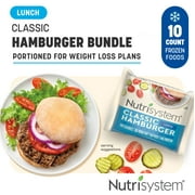 Best Frozen Hamburger Patties - Nutrisystem® Hamburger, 10ct. Frozen Beef Burgers on Whole-Wheat Review 