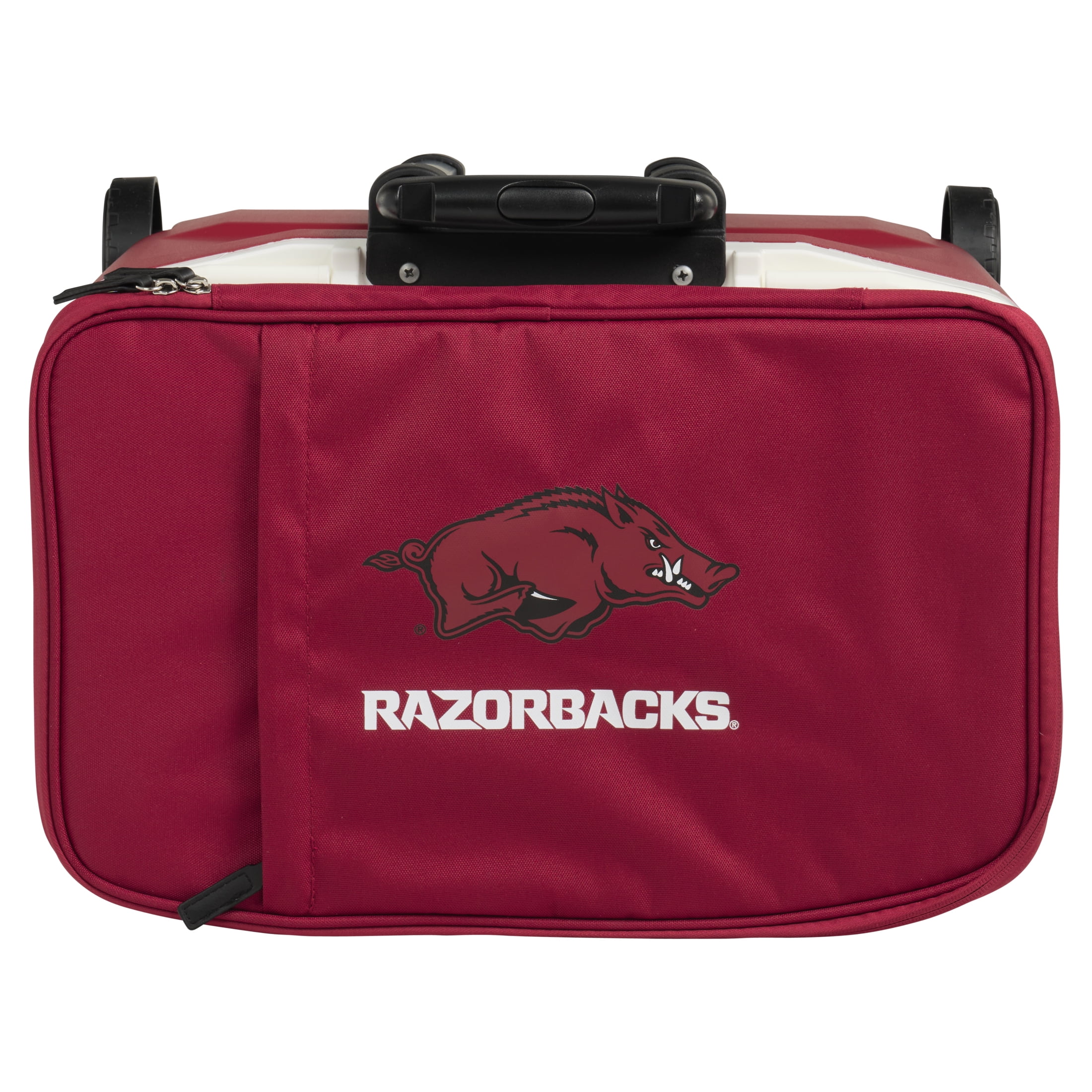 University of Arkansas Razorbacks 28 QT Laguna Soft Top Wheeled Cooler by Igloo, Red